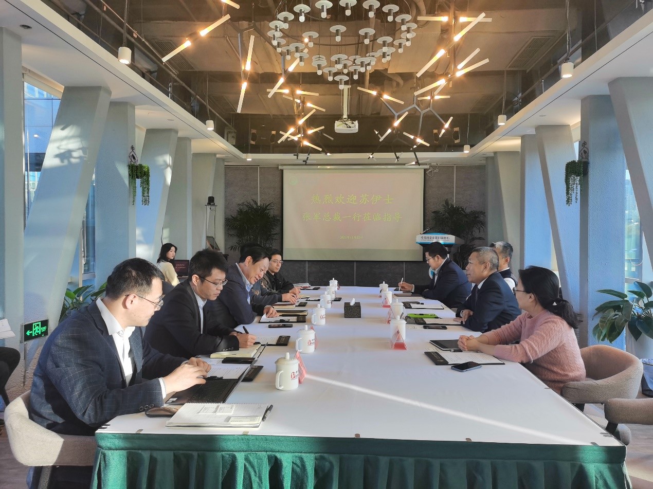 苏伊士水务工程总裁张军一行到访fh至尊凤凰平台