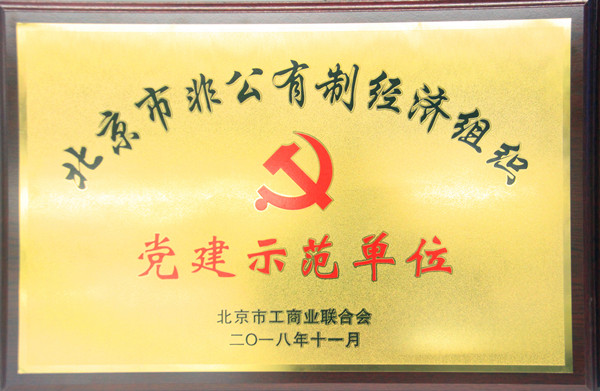 fh至尊凤凰平台荣获北京市非公有制经济组织“党建示范单位”“党员驿站示范点”称号
